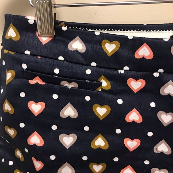 J Crew navy shorts with hearts 💕 size 2 - Picture 3 of 7